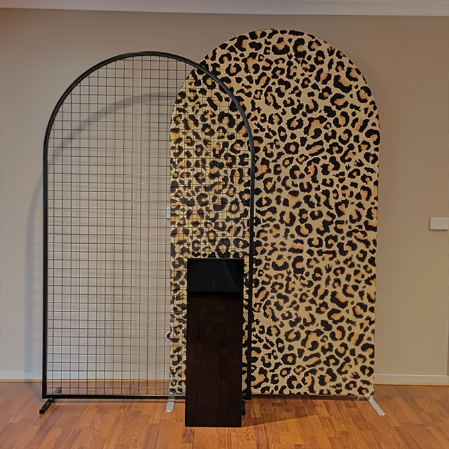 Leopard and Black Mesh Party Package Hire