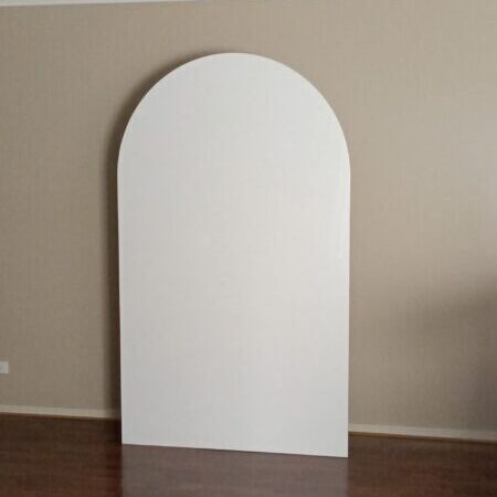 White Acrylic Arch Backdrop