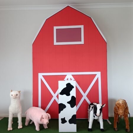 A Red Farm Barn Party Package - The Backdrop Station