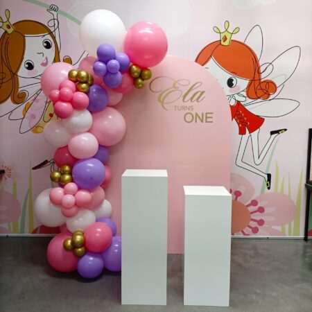 Acrylic Arch Pastel Pink Party Package