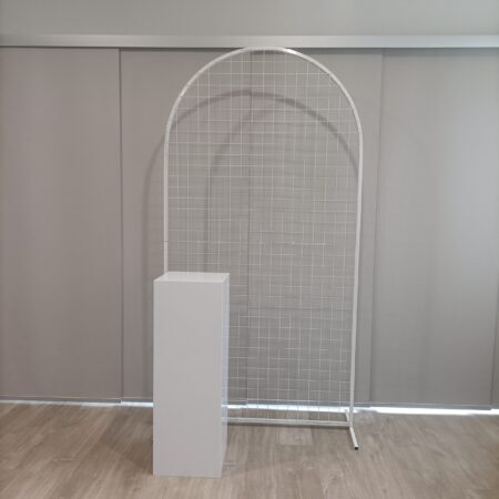 White Mesh Arch Party Package for hire